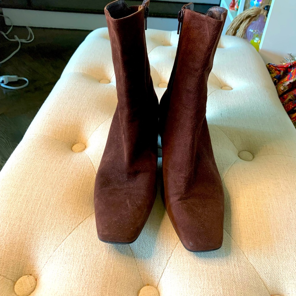 Galo chocolate brown suede made in Italy boots